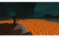 The Go Fish mod in action (Image via curseforge/Draylar1)
